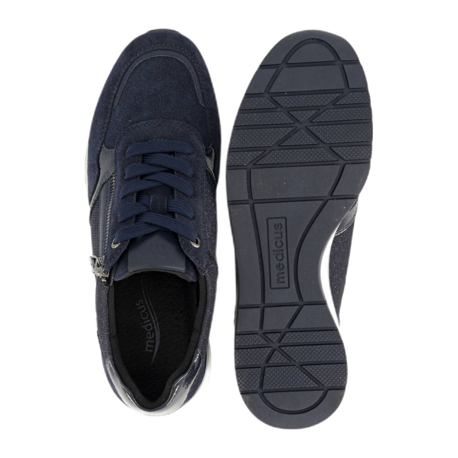 Medicus comfort leren sneakers blauw