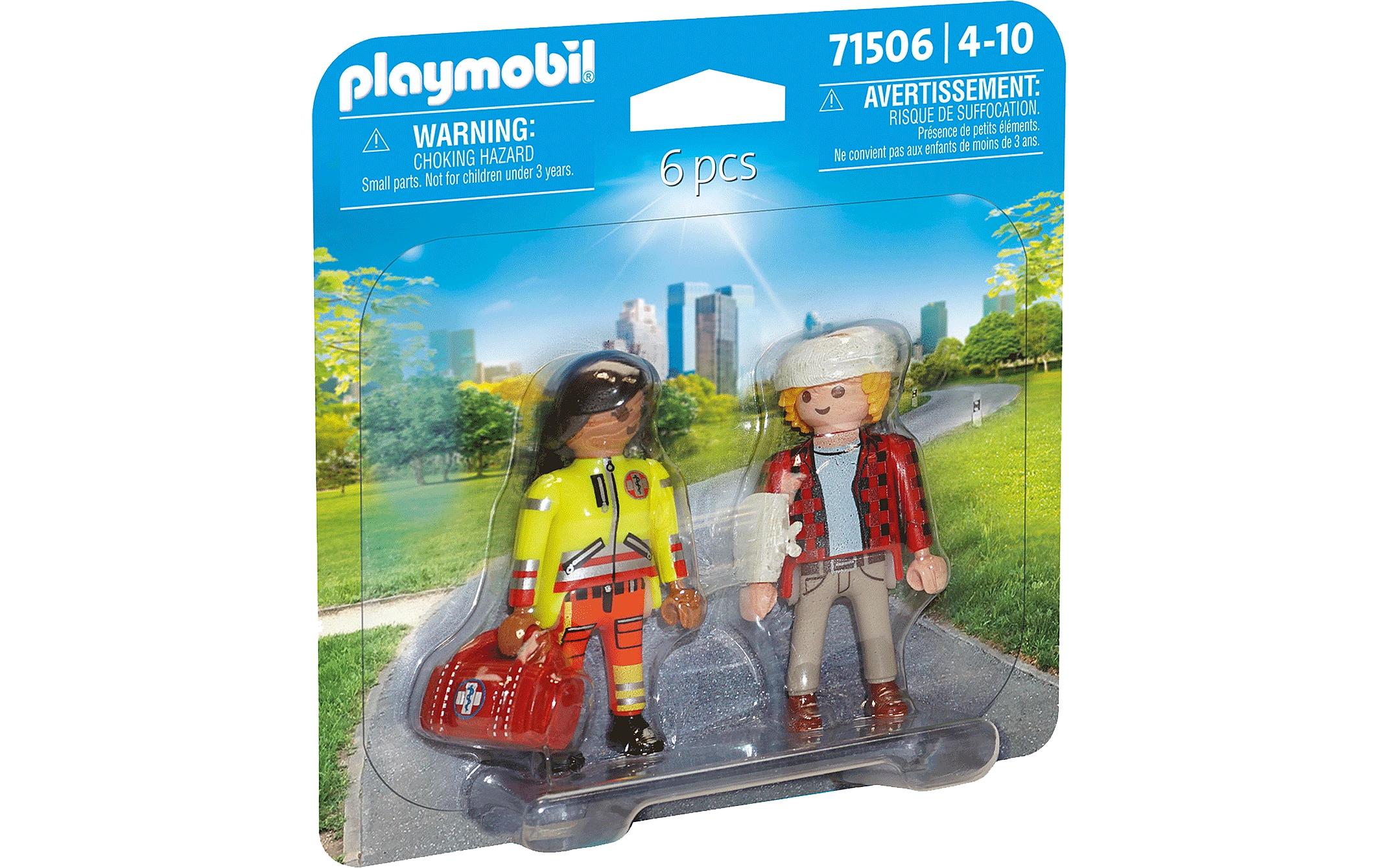 Duo Pack Sanitäterin mit Patient 71506Kleines Rettungs-Spielset