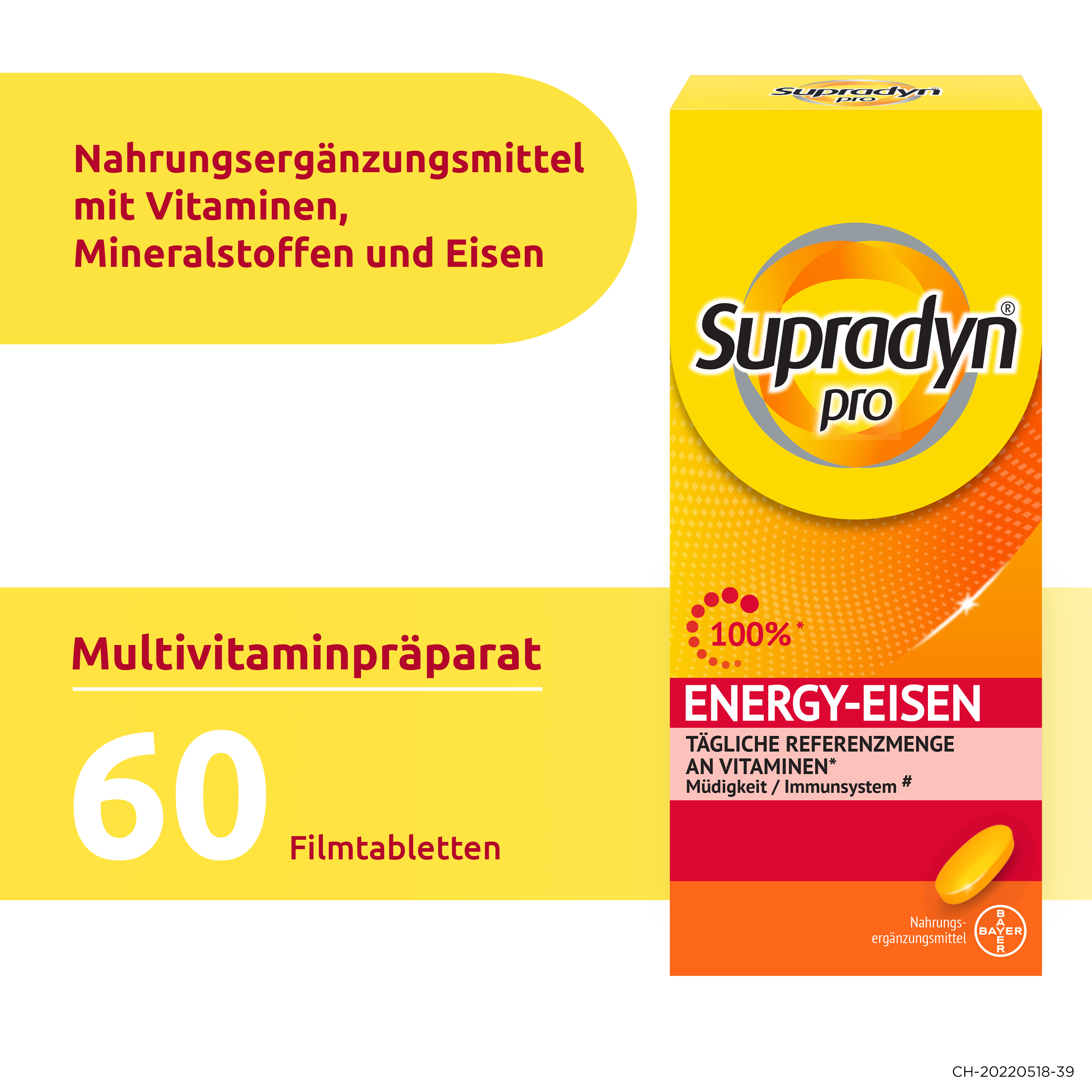 SUPRADYN PRO energy eisen Filmtabl Ds 60 Stk