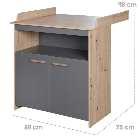 Anna Commode à langer   Anthracite        de               Roba