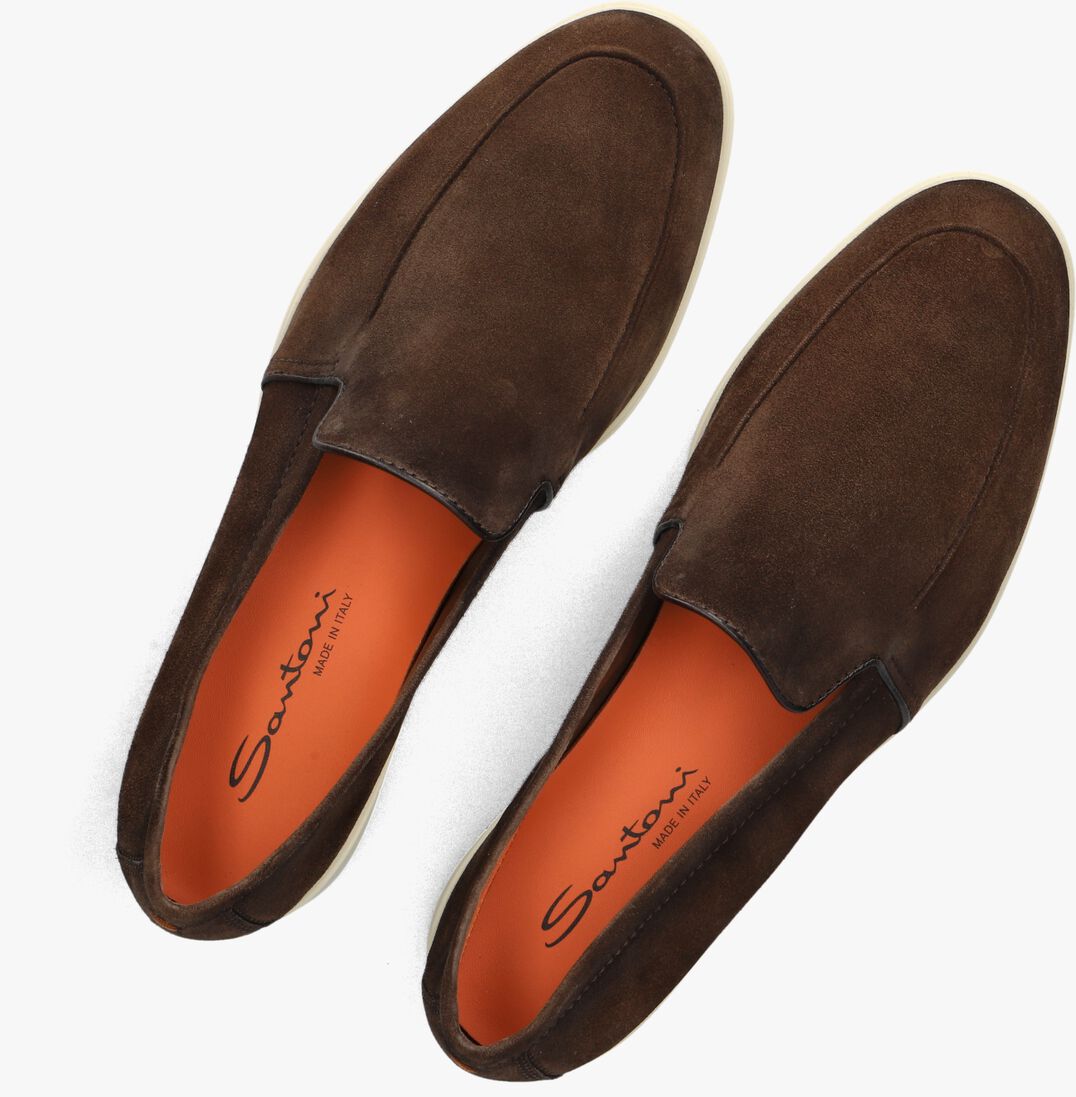 bruine santoni loafers malibu