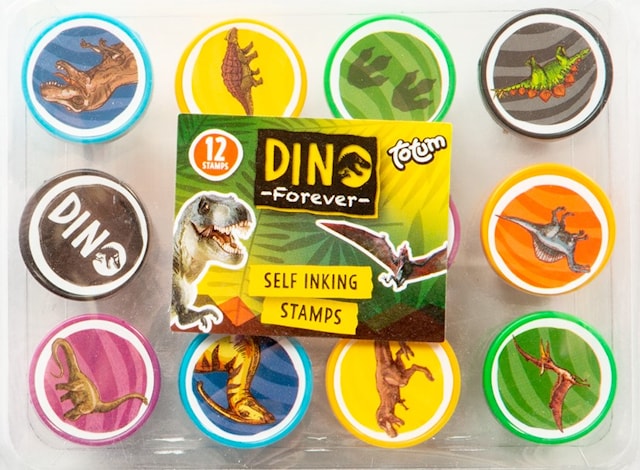 Stempler Dinosaurer 12-pack