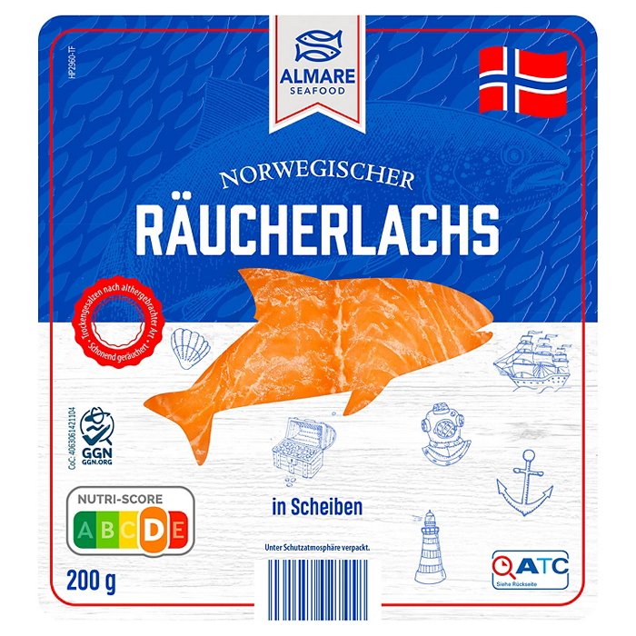 ALMARE SEAFOOD Räucherlachs 200 g