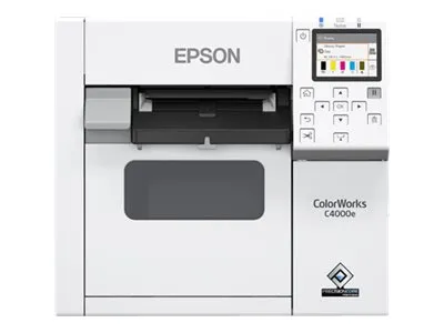 Epson ColorWorks CW-C4000E (MK) - Etiketprinter - farve - blækprinter - Rulle (10,2 cm) - 1200 x 1200 dpi - op til 100 mm/sek. (mono) / op til 100 mm/sek. (farve) - USB, USB vært - skærer