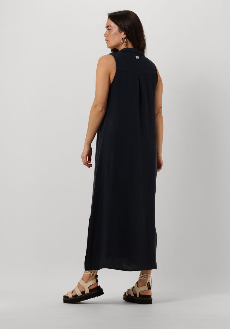 PENN & INK antraciet penn & ink midi jurk s23z557ltd