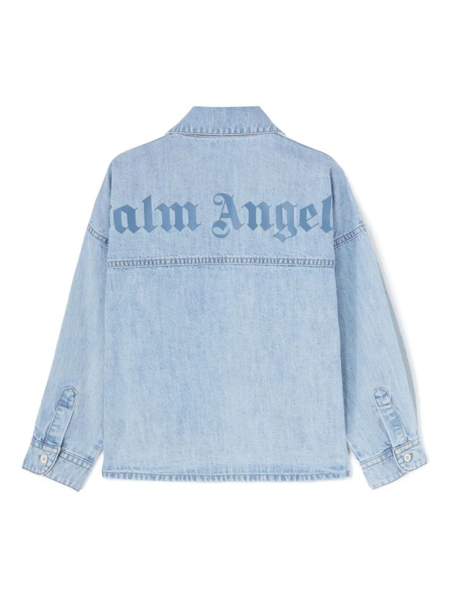Palm Angels Overlogo Track Chambray Shirt