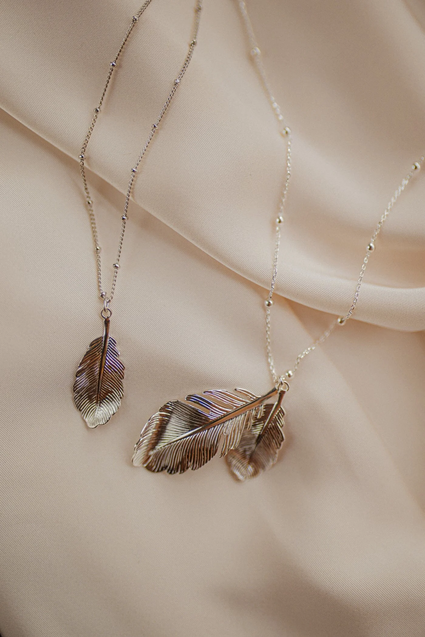 ZÉPHYR - Collier feuille plaqué argent | Argent