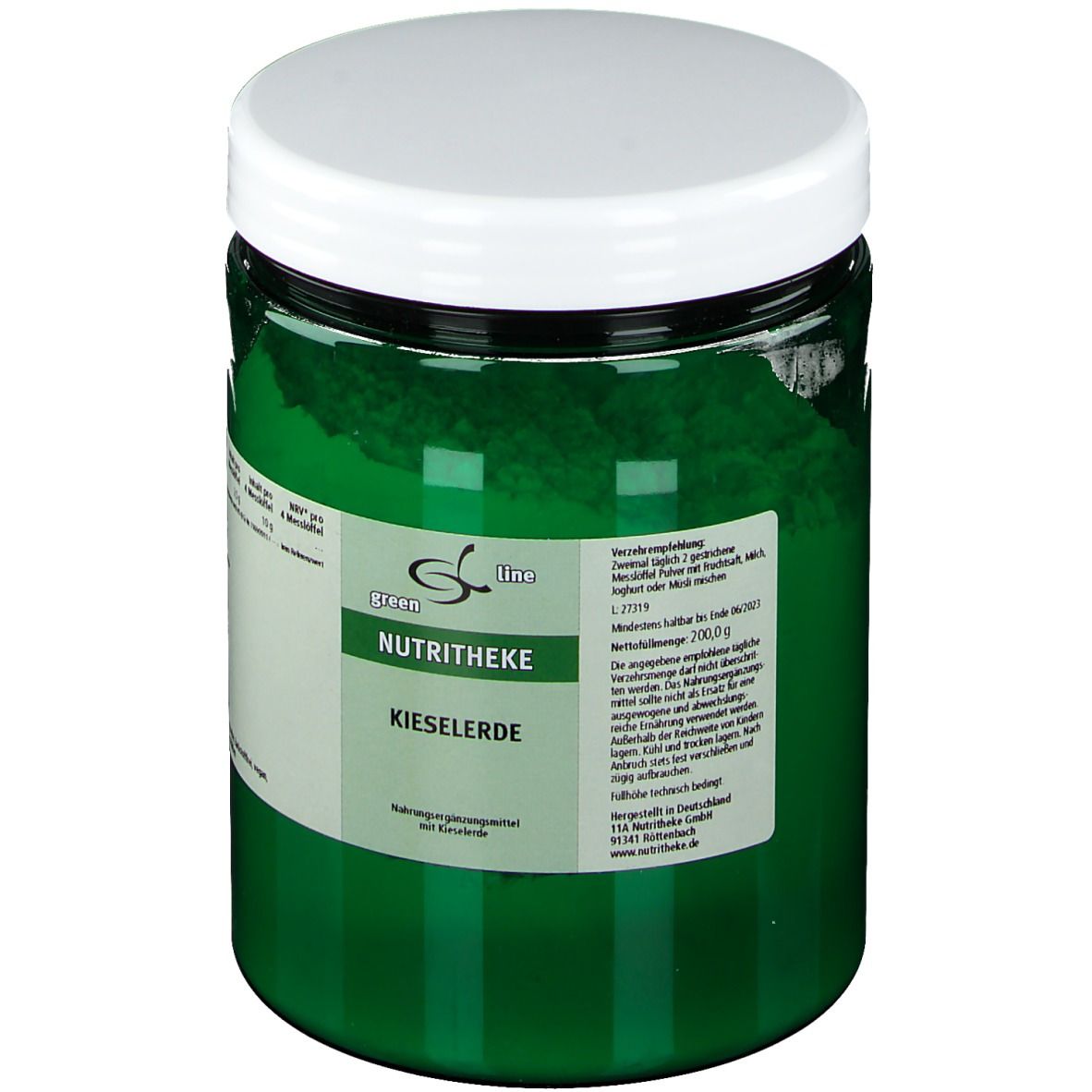 green line NUTRITHEKE Kieselerde