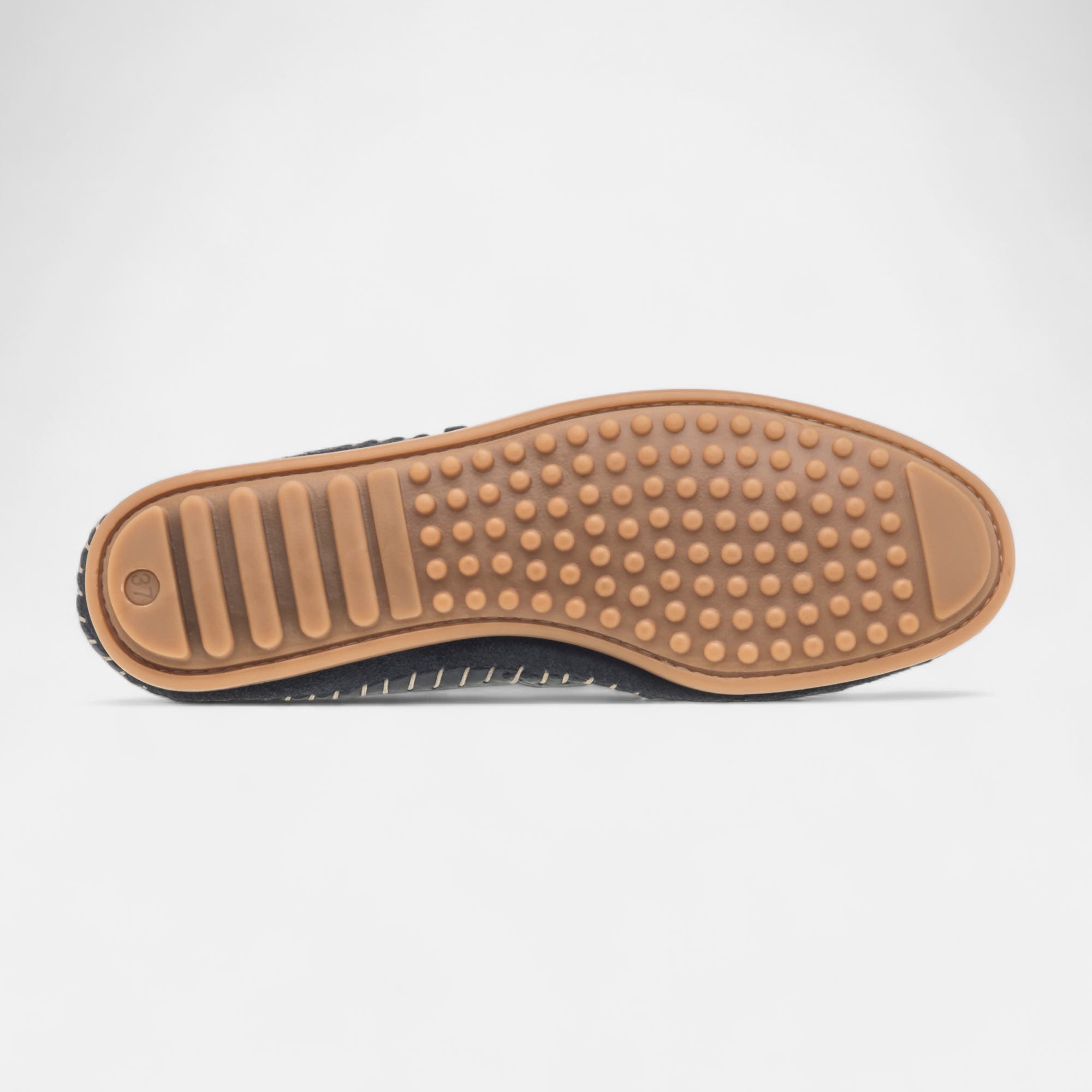 Mocassins Femme en cuir bleu marine