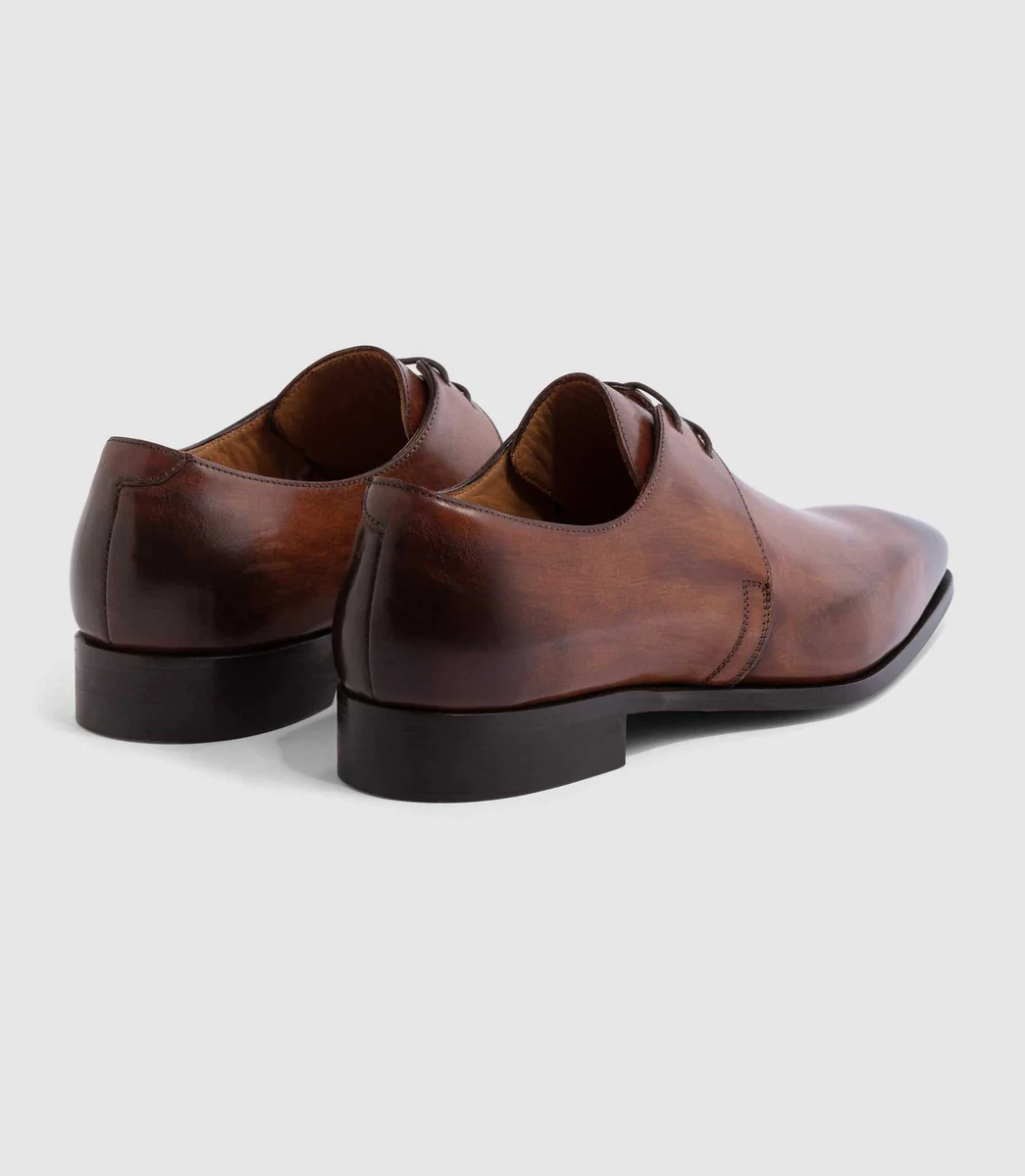 Derby cuir marron clair 