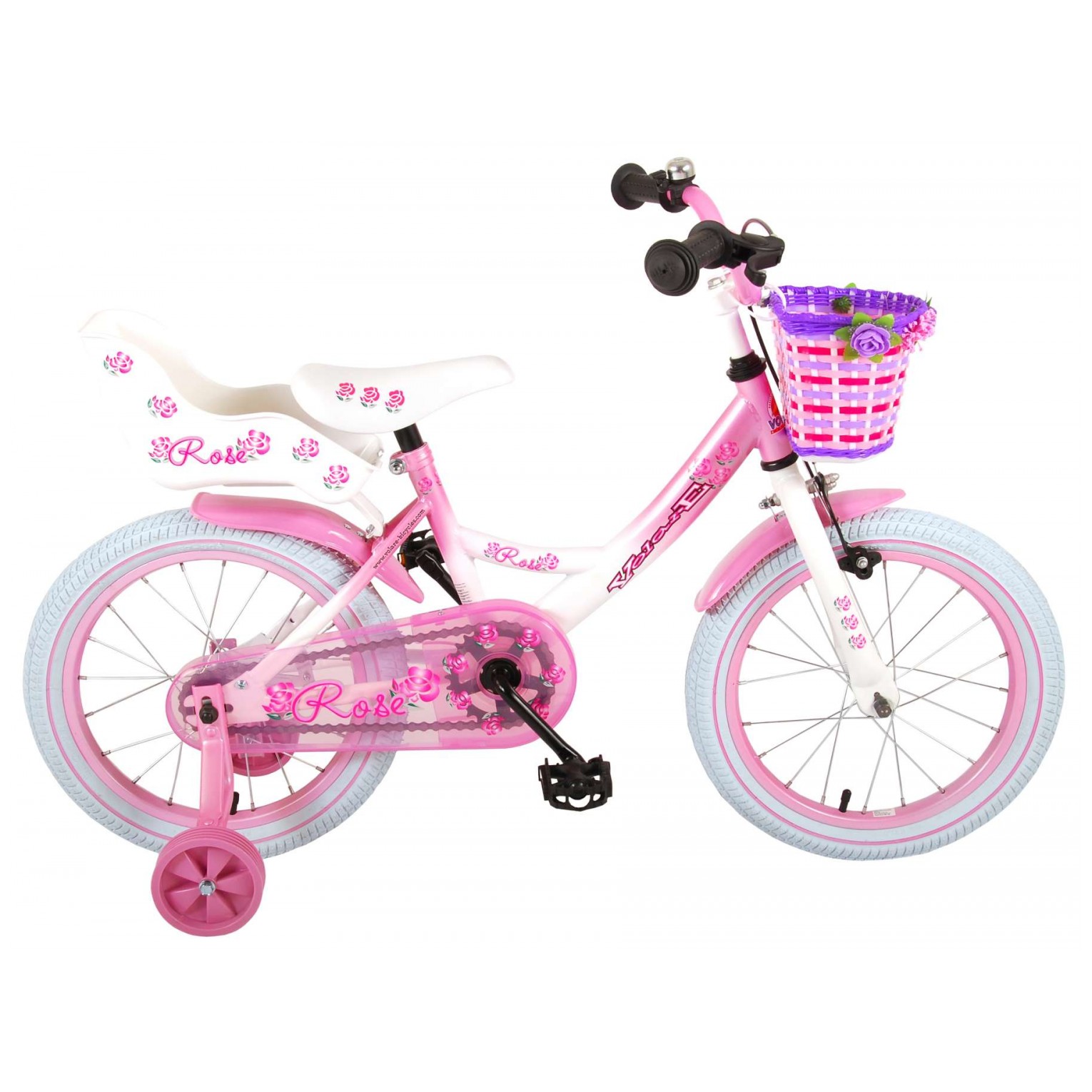 Volare Rose Fiets - 16 inch - Roze Wit