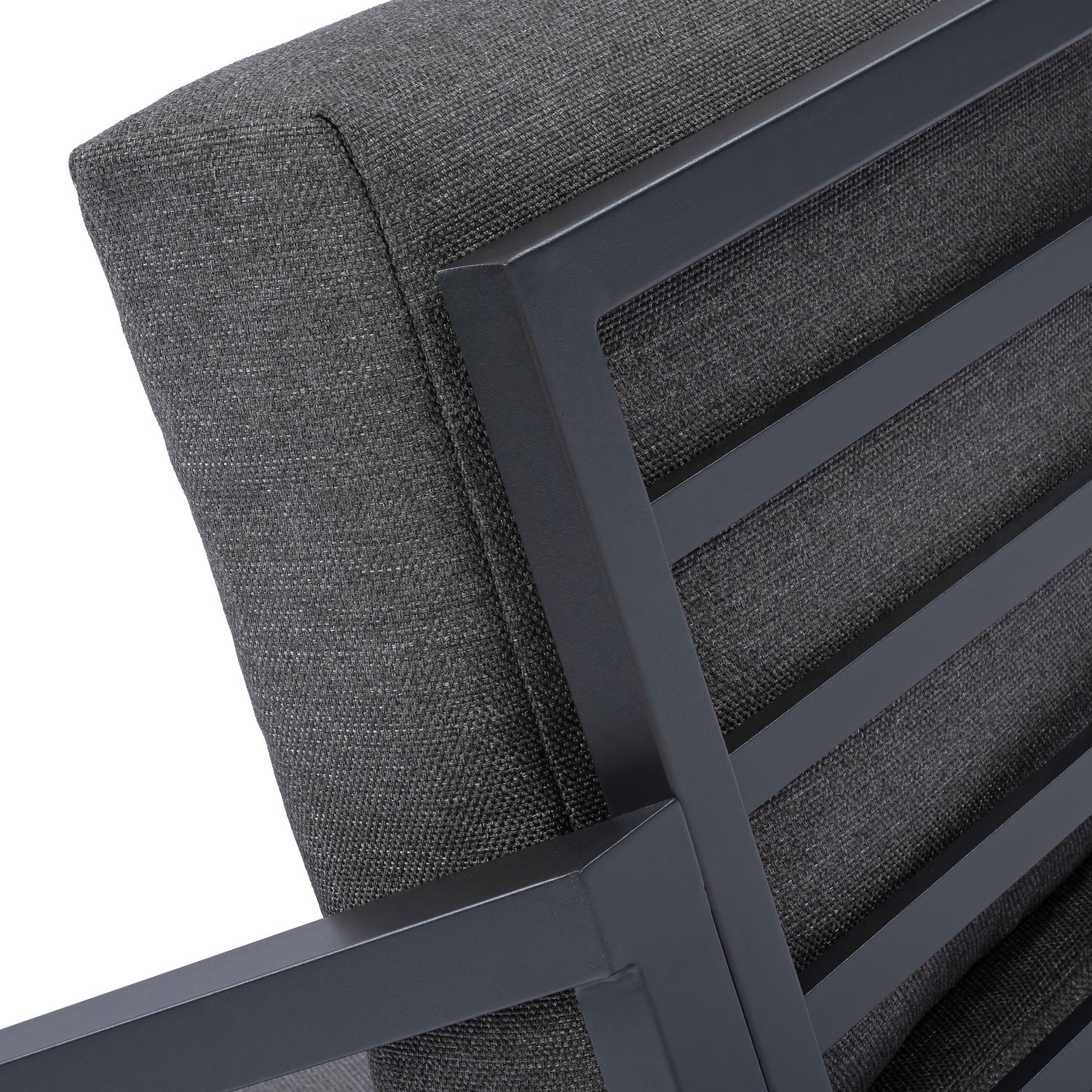 Intratuin loungebank chaise longue rechts Milo zwart