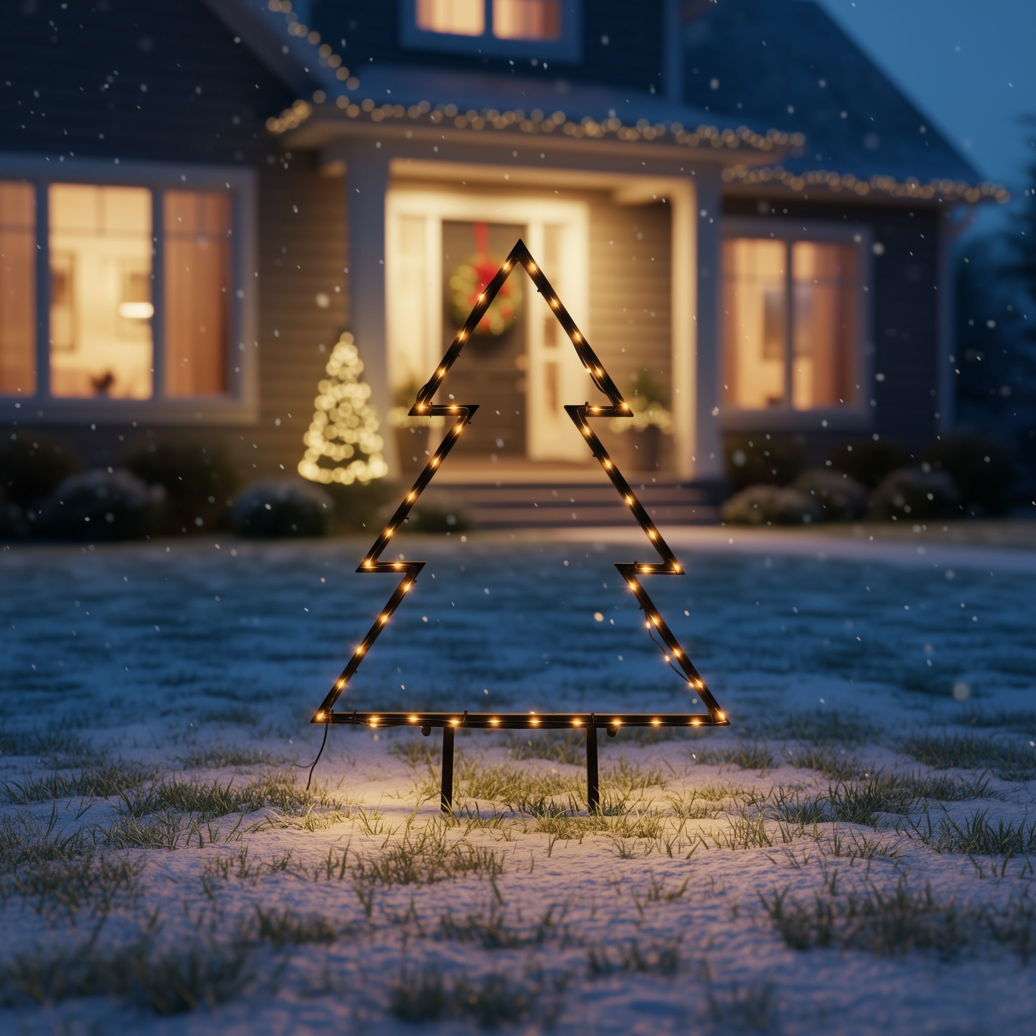 Kerst prikspot boom zwart 71cm incl. LED IP44 - Kas