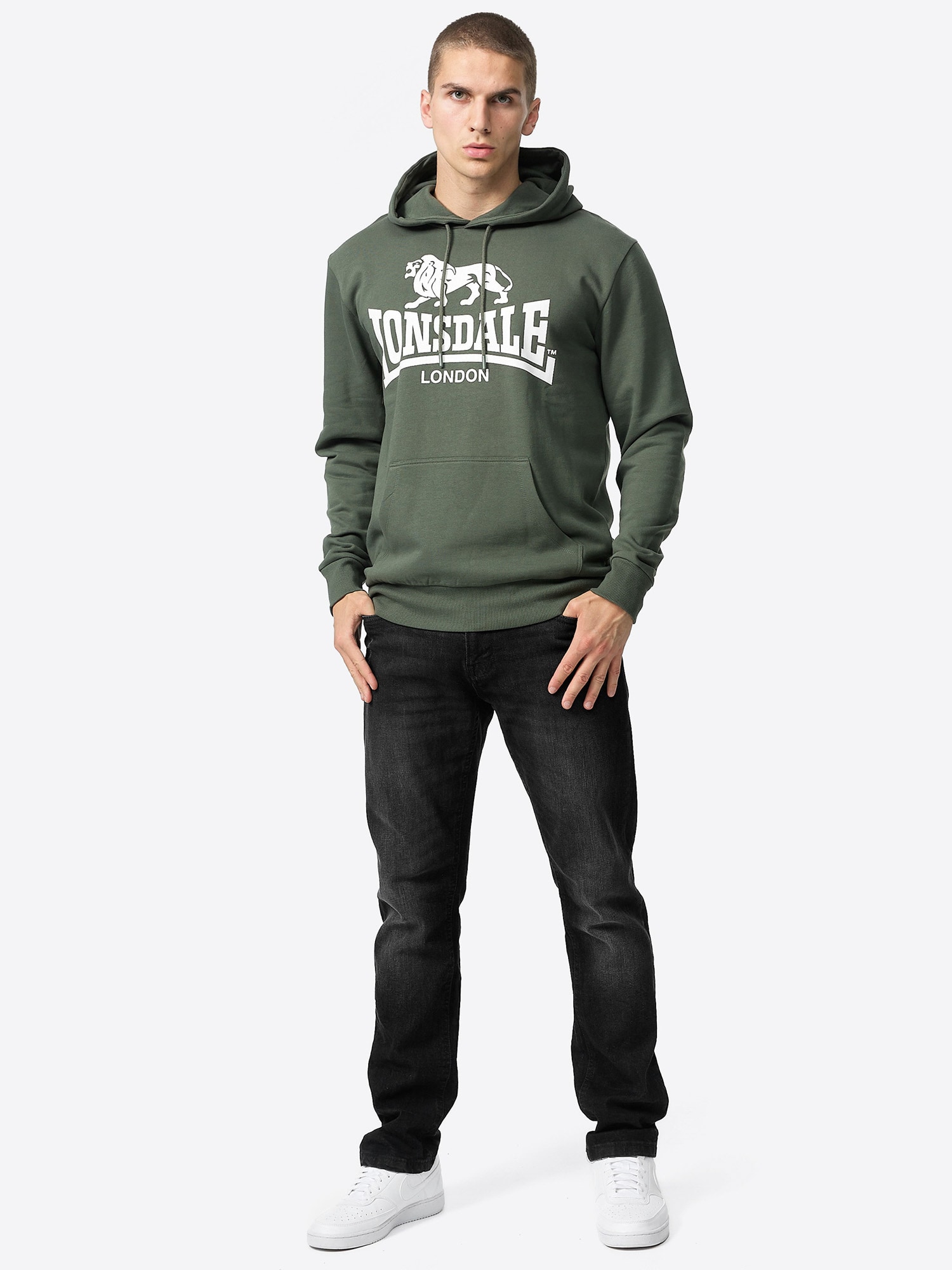 Lonsdale Herren Kapuzensweatshirt normale Passform SHERBORNE