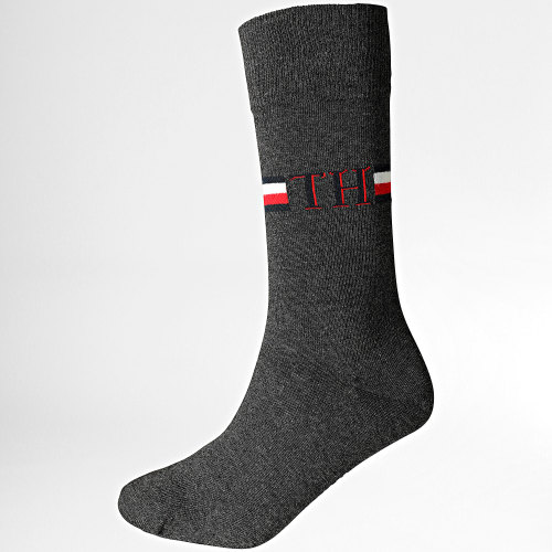 Lot De 2 Paires De Chaussettes 1492 Gris Anthracite Chiné