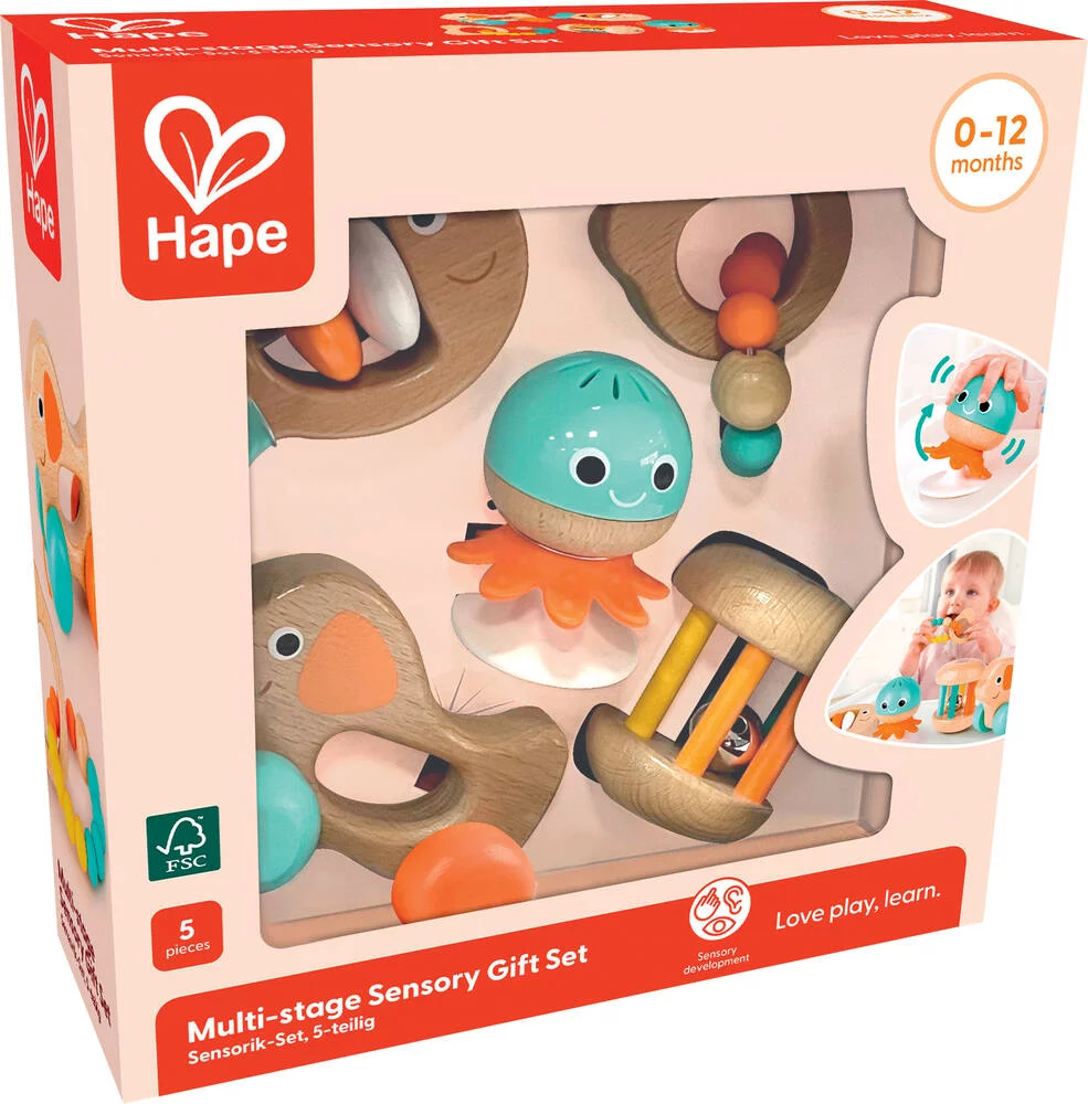 COFFRET SENSORIEL 1ER AGE - EN BOIS