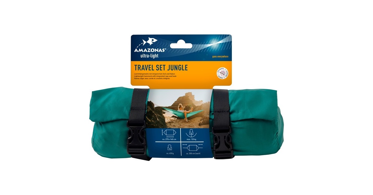 AmazonasTravel Set Jungle hangmat  (Groen)