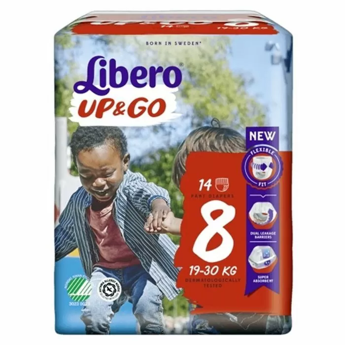 Libero UP&GO 8 19-30 kg- 14 stk.