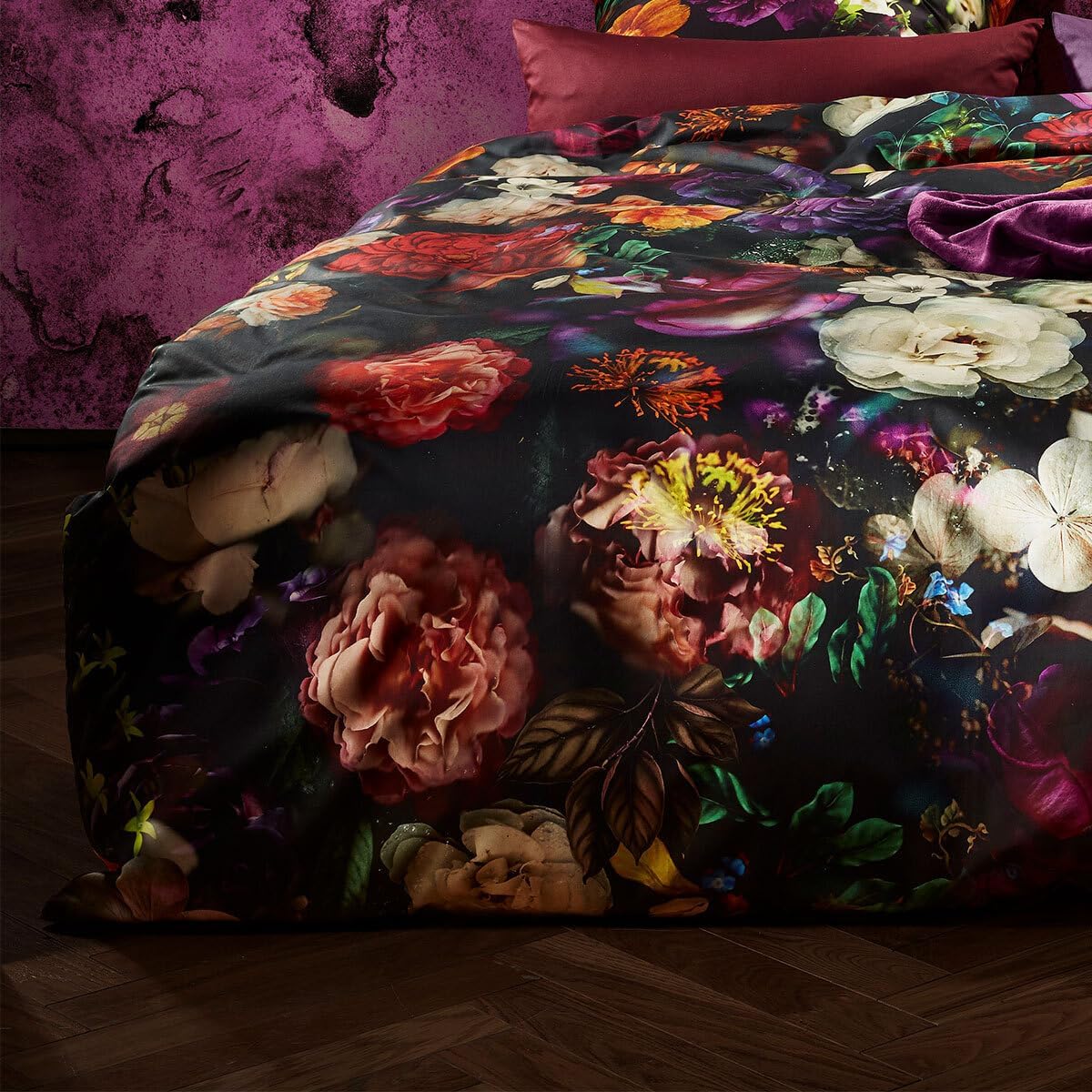 fleuresse Mako-Satin Bettwäsche Bed Art S Zaventem Multicolor 1 Bettbezug 155 x 220 cm + 1 Kissenbezug 80 x 80 cm