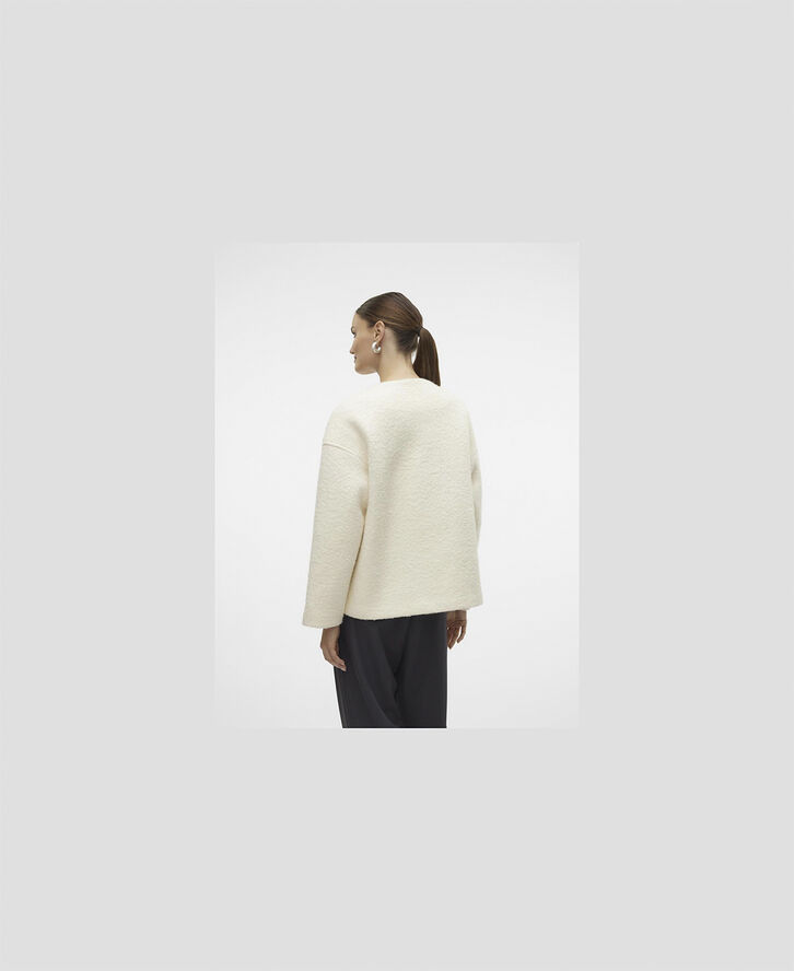 Vero Moda VMOLLO LS JACKET VMA Snow white/undyed