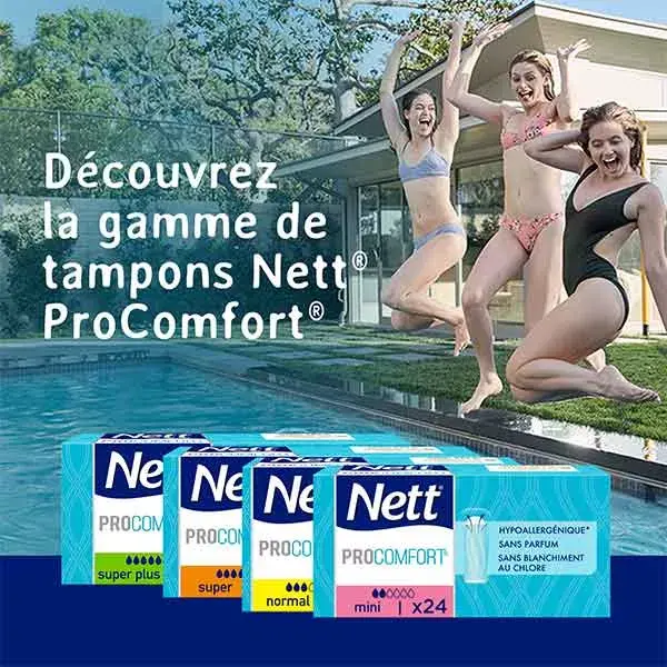Tampões Nett ProComfort Mini, 24 unidades