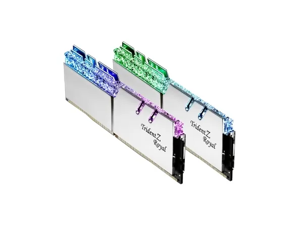 [OUTLET] - G.Skill Trident Z Royal Series - DDR4 - sæt - 16 GB: 2 x 8 GB - DIMM 288-PIN - 5333 MHz / PC4-42600 - CL22 - 1.6 V - ikke bufferet - ikke-ECC - sølv