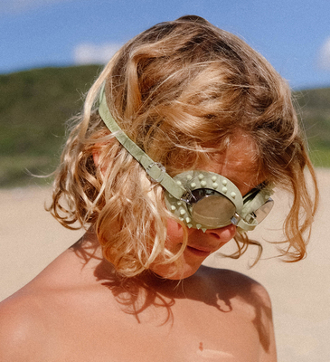 SUNNYLiFE Svømmebriller, Cookie the Croc Khaki