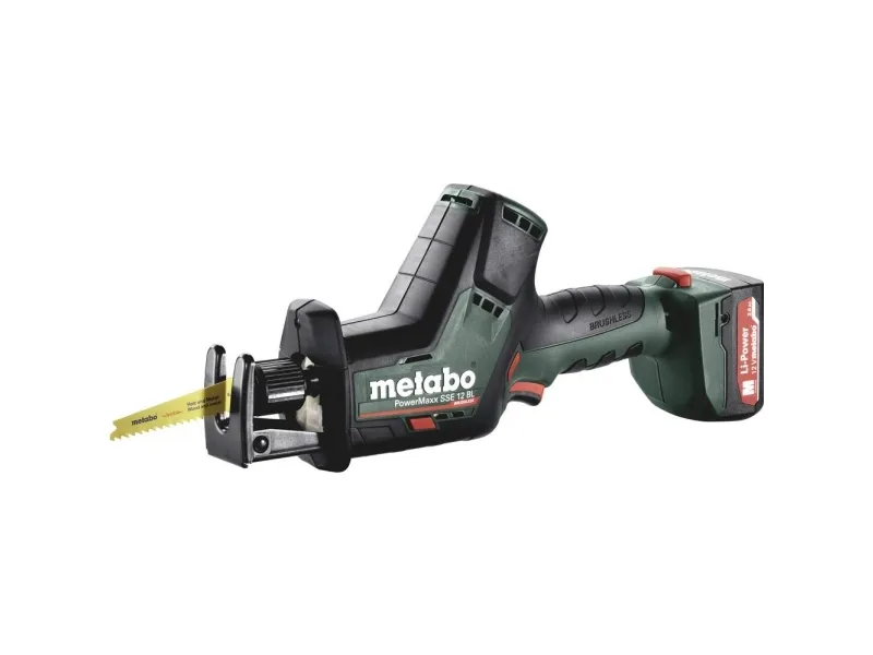 Metabo SSE 12 BL - Vekslende sav - ledningfri - 2 batterier - 12 V