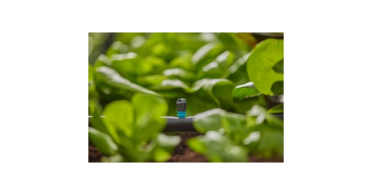 GARDENAMicro Strook Sprinkler Uiteinde  (Zwart/turquoise, 5 Stuks)