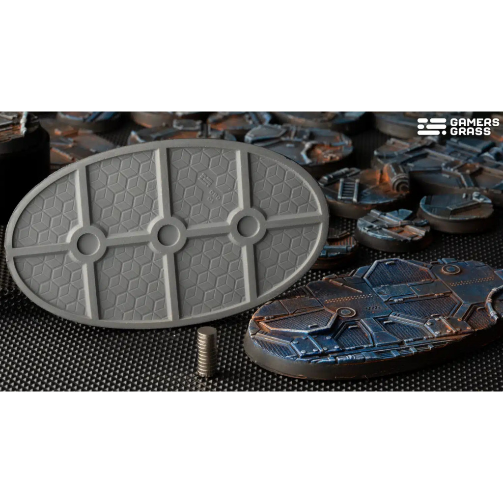 Spaceship Corridor Bases, Oval 90mm (x2)