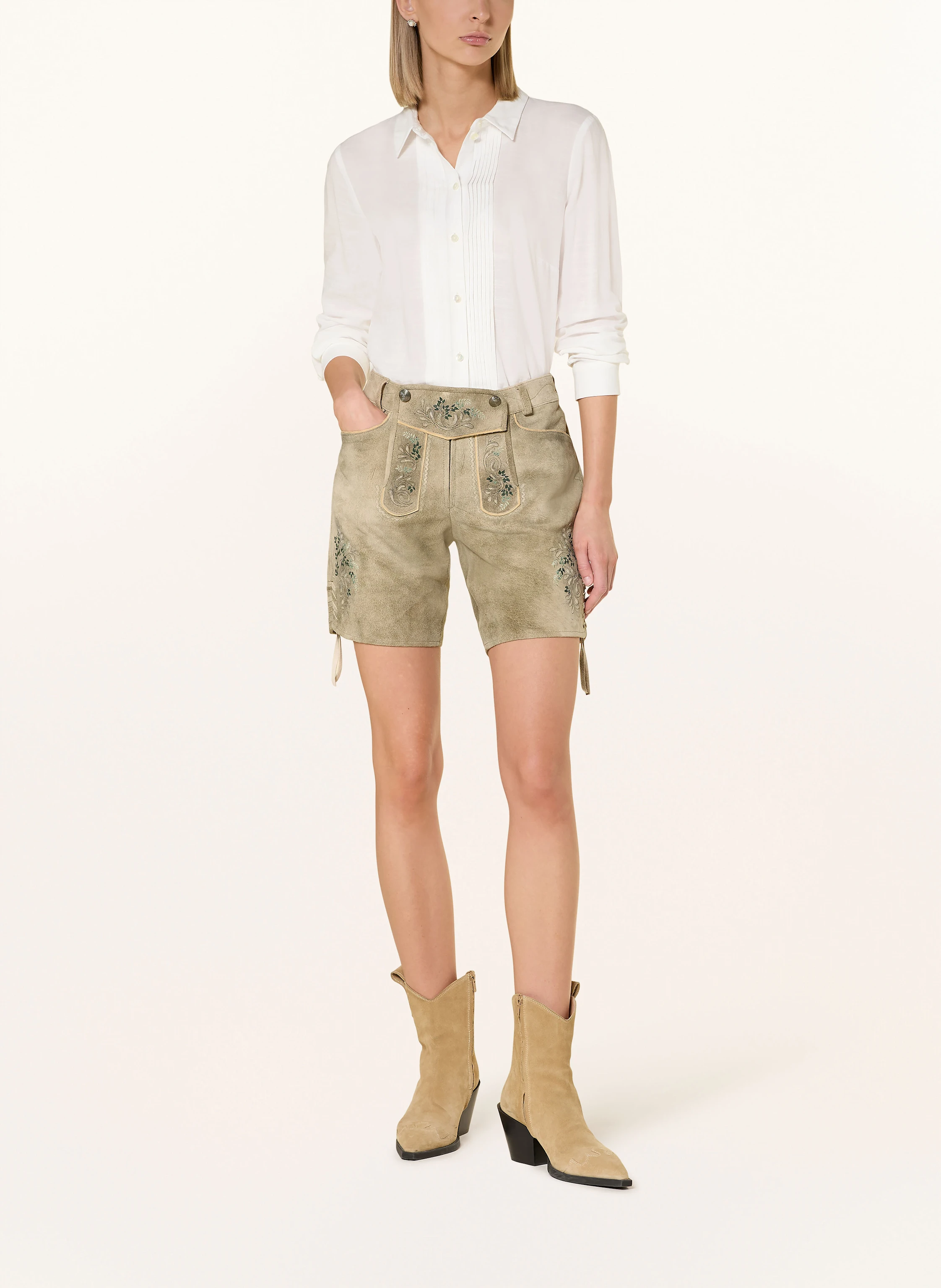 Spieth & Wensky Trachten-Lederhose FLOWER