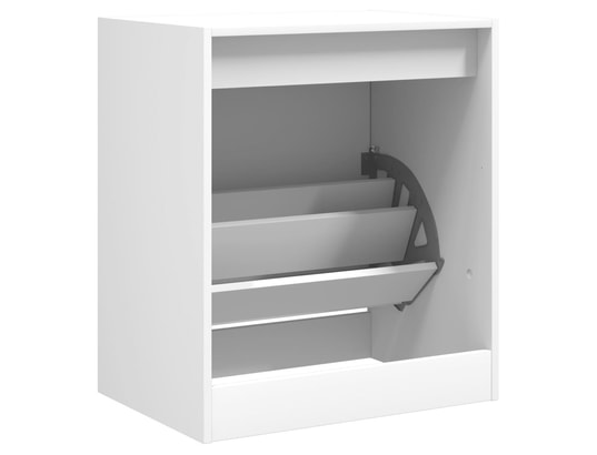 VIDAXL - Armoire à chaussures blanc 60x42x69 cm bois d'ingénierie