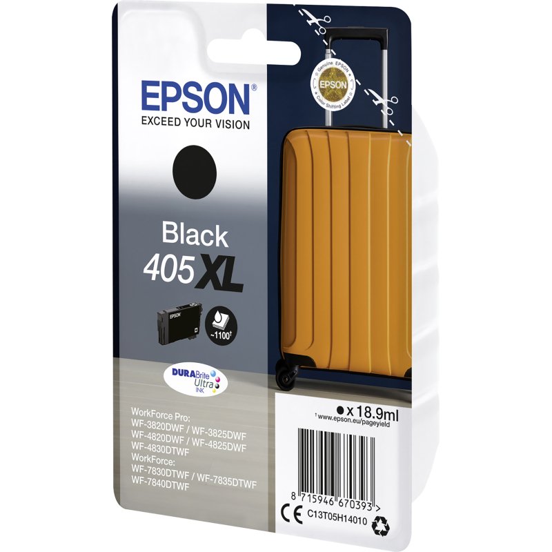 Epson 405XL haute capacité cartouche noire pour imprimante jet d'encre