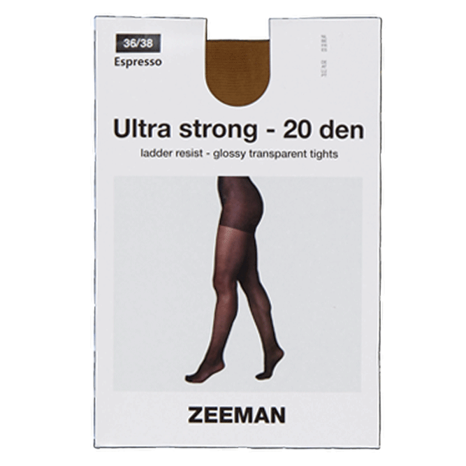 Ultra strong Dames panty 20 den Donkerbruin kopen? Goed en goedkoop