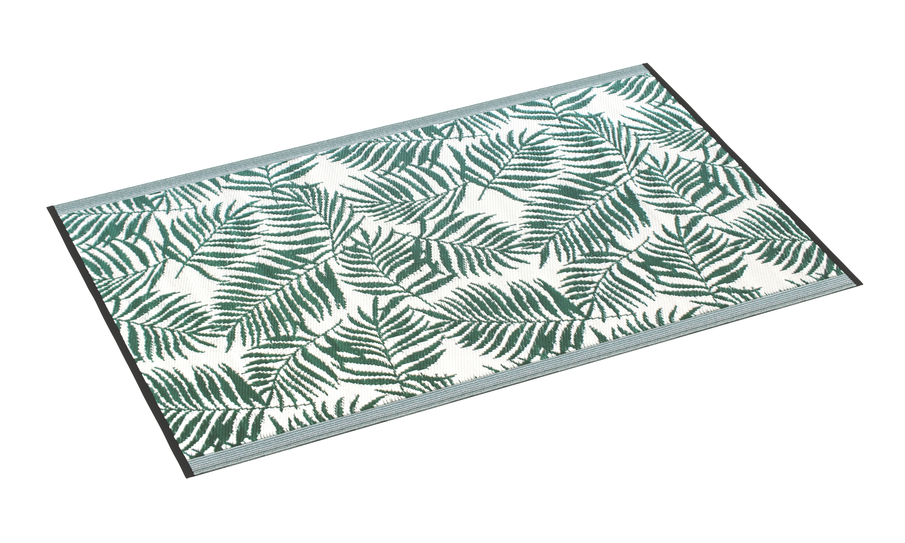 Outdoor Teppich TROPIC 180 x 120 cm grün/weiss