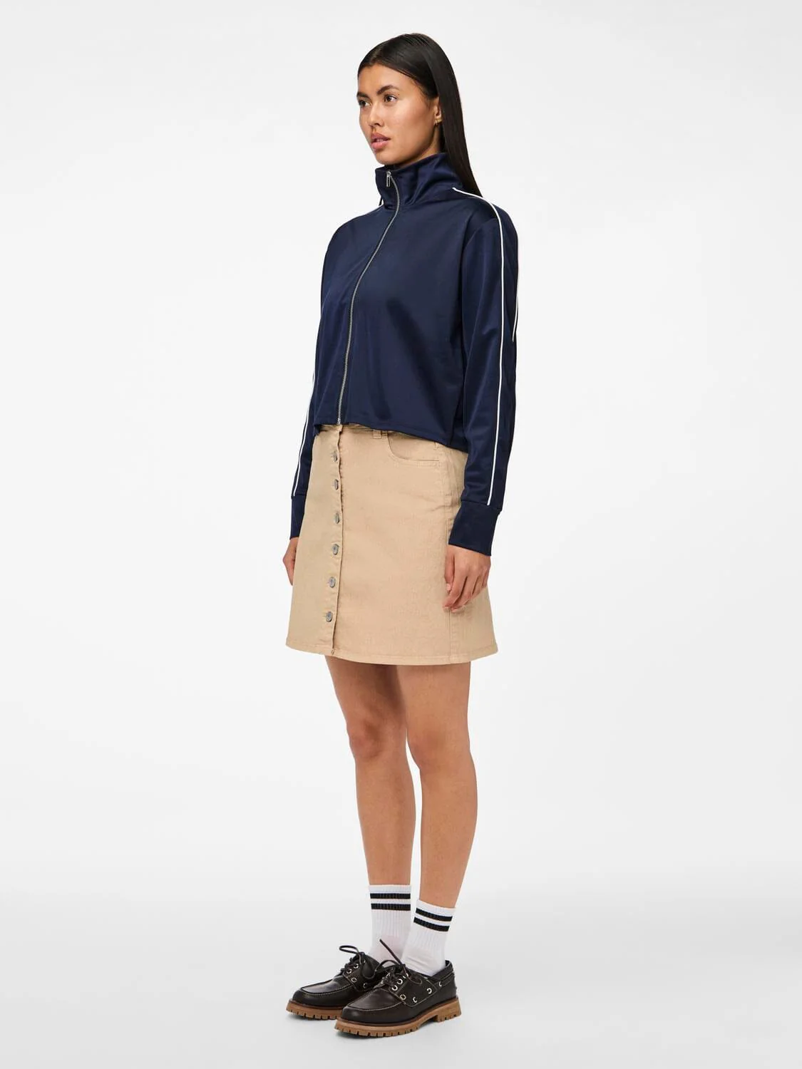 Pieces Pcgrace Ls Zip Jacket Jit 4739866 navy blazer