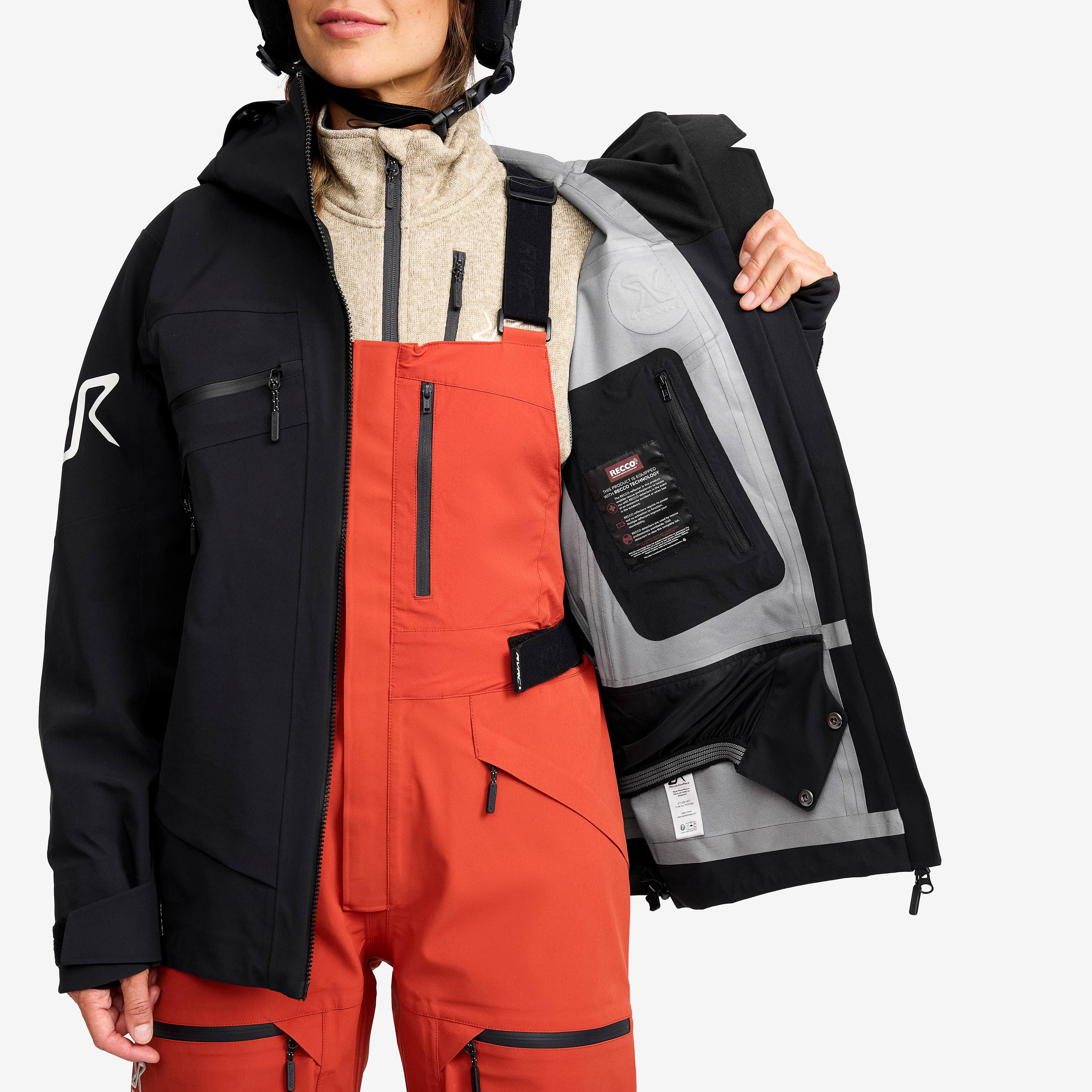 Atlas 3L Ski Jacket Dame Black
