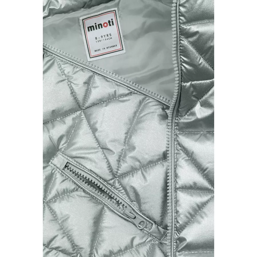 MINOTI Steppjacke mit Kapuze Silber
