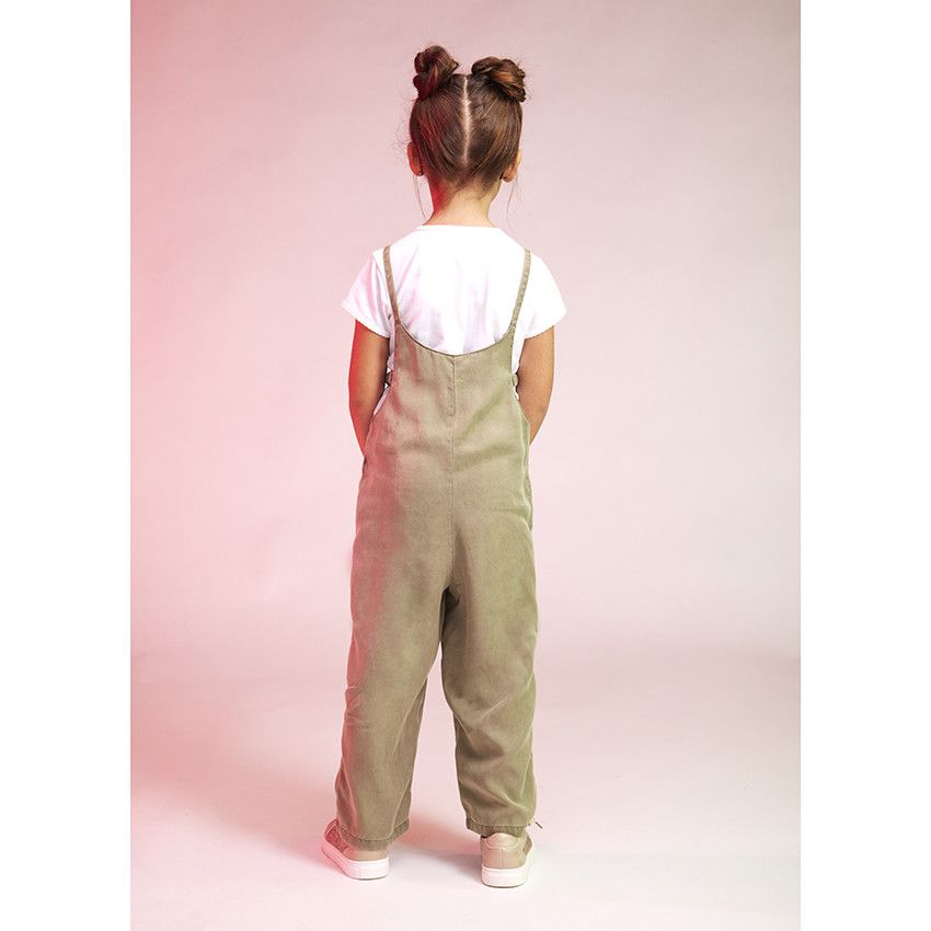 Combinaison longue unie en lyocell pour fille - Vert