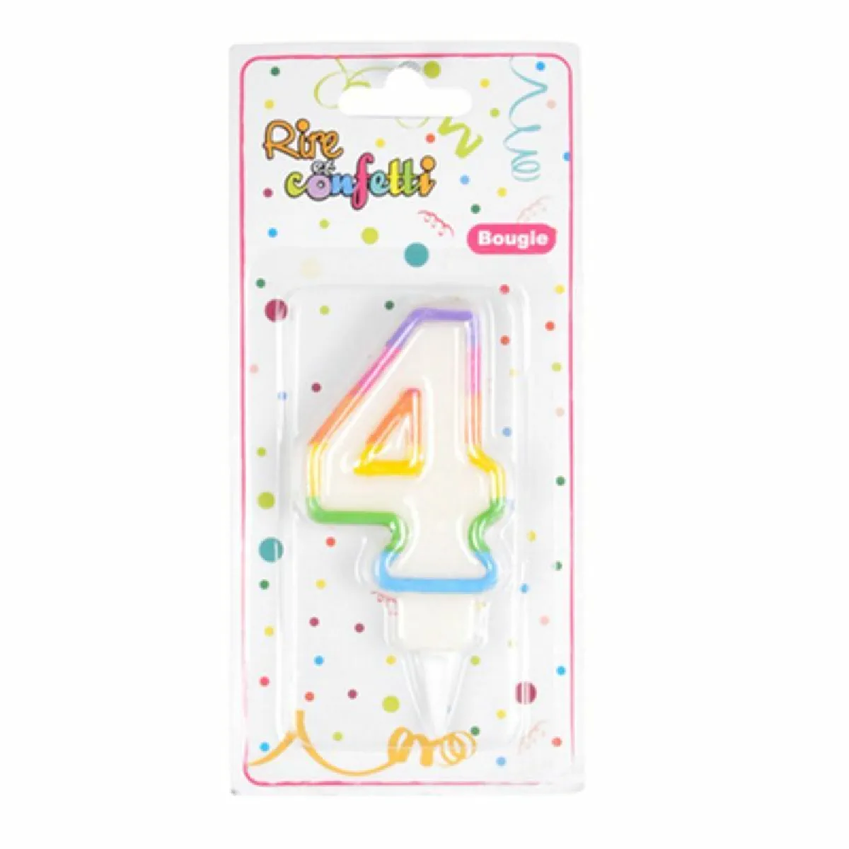 Paris Prix Bougie Anniversaire Chiffre 4