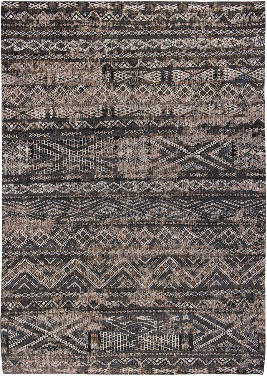 Ecorugs vloerkleed Kilim zwart 200x280 cm