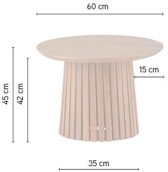 Salontafel Black Burundi ⌀60  x H45 cm