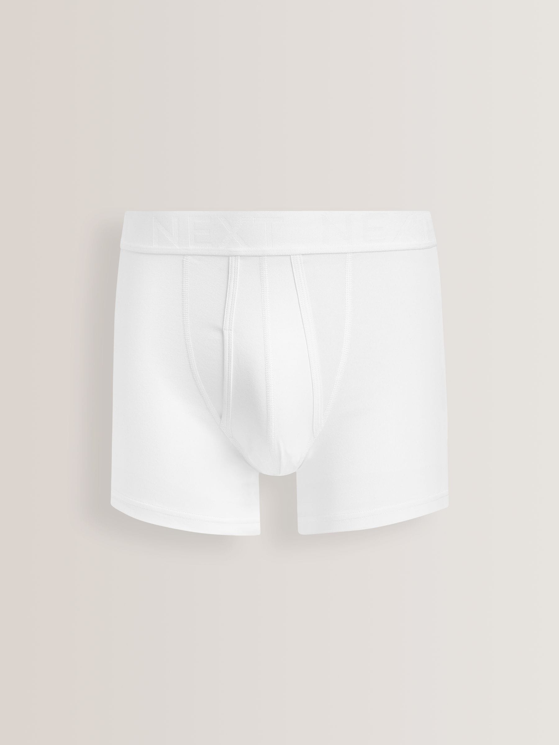 Wit - Standaard - 10 Boxershorts zonder plooi