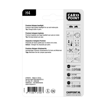 Carpoint autolamp H4 Premium 12V 60/55W