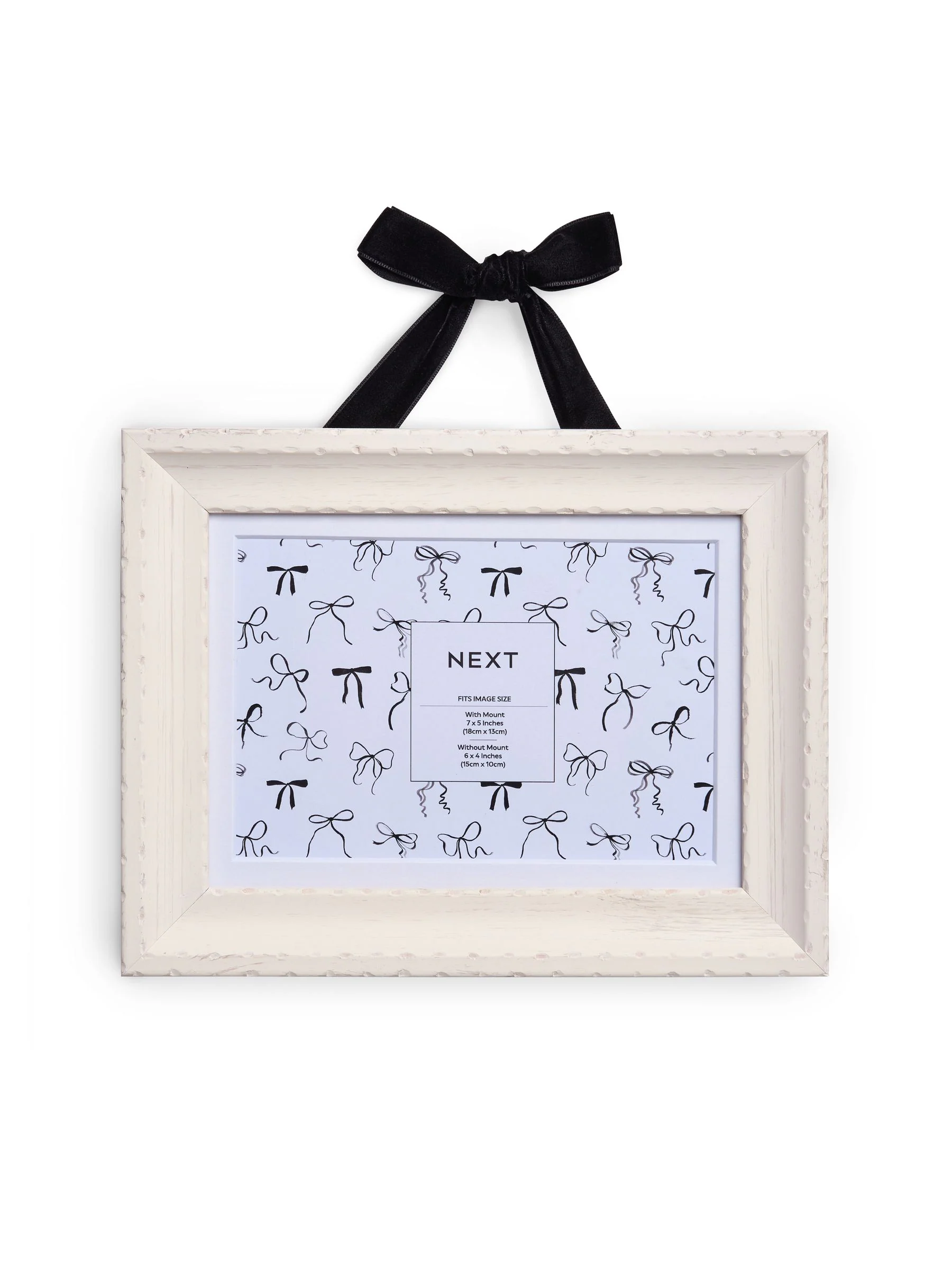 Velvet Bow Hanging Ornate Photo Frame