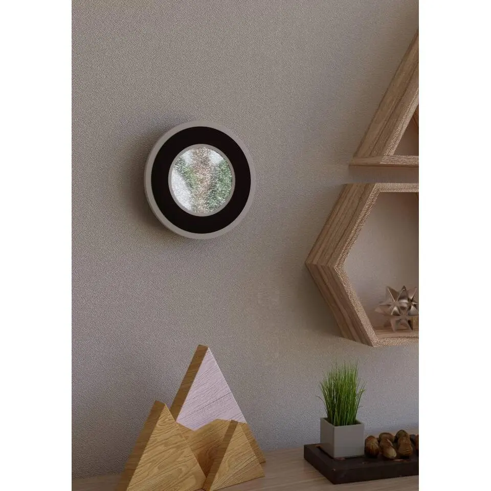EGLO Macchioni Wandlamp - LED - Kunststof - Zwart/Wit