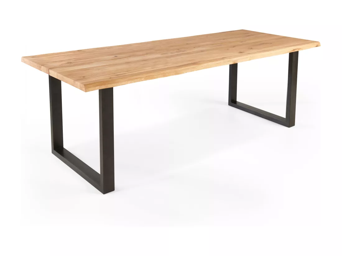 Table à manger en bois bords irréguliers 240 x 95 x 75 cm