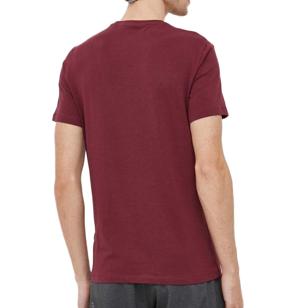 Guess T-shirt Bordeau Homme Guess Italic