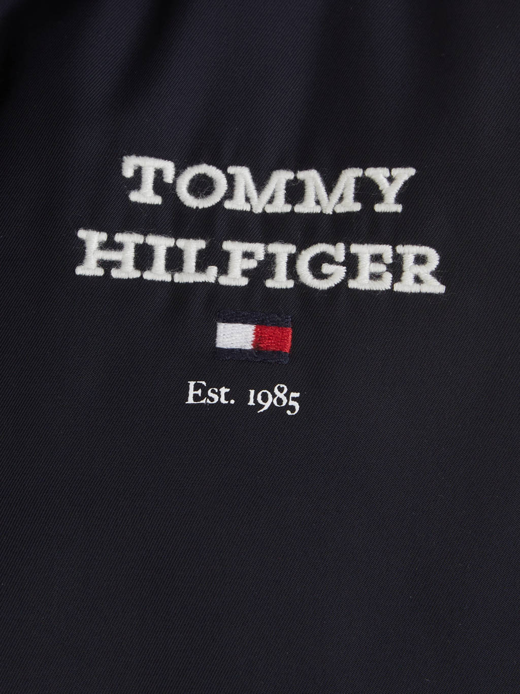 Tommy Hilfiger baseball jacket met logo zwart