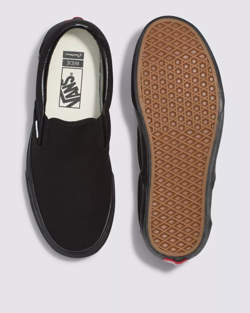 Customs Black Slip-On Wide